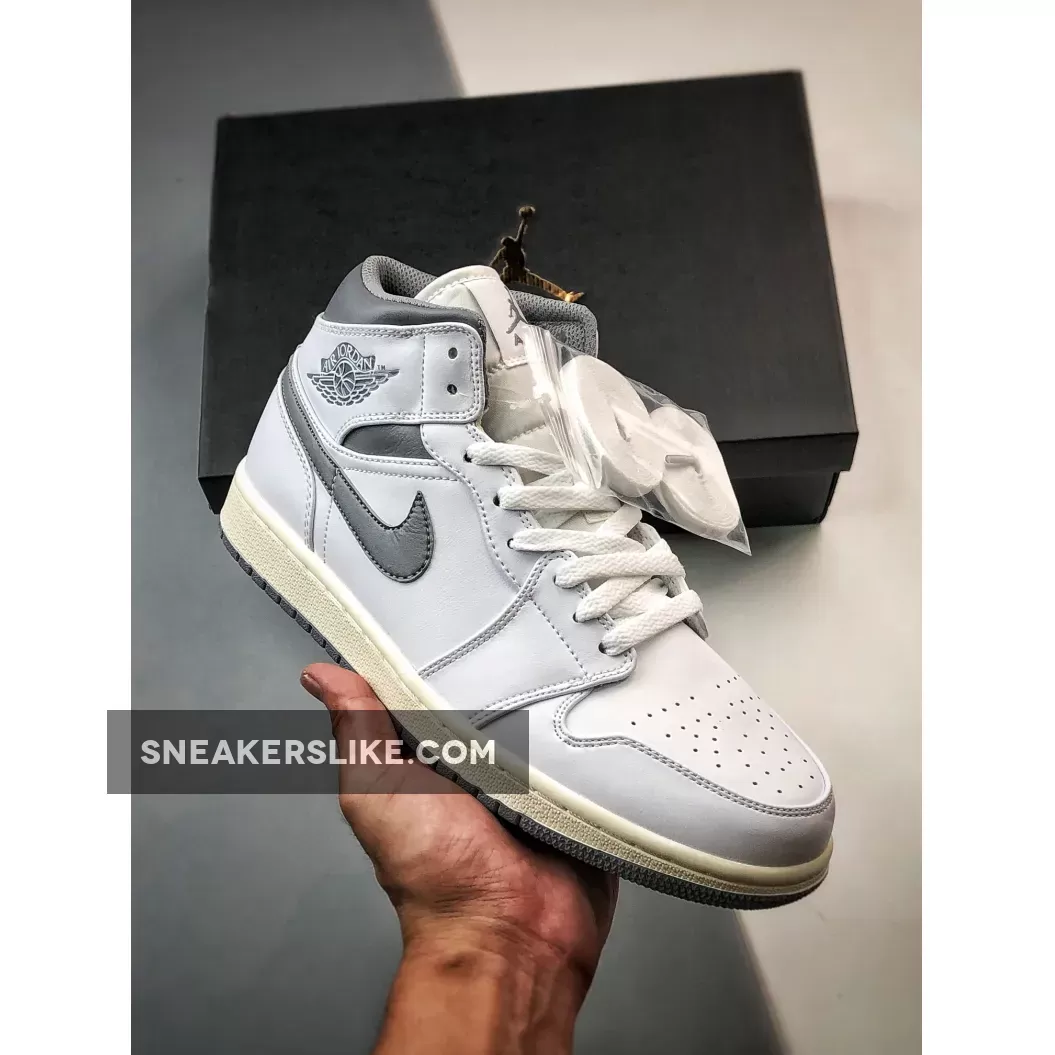 Air Jordan 1 Mid Neutral Grey 554724-135