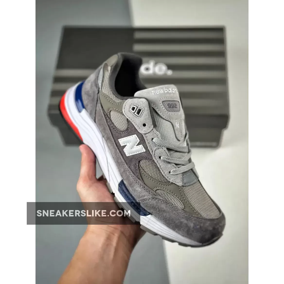 New Balance 992 Grey Red Blue M992AG To Buy