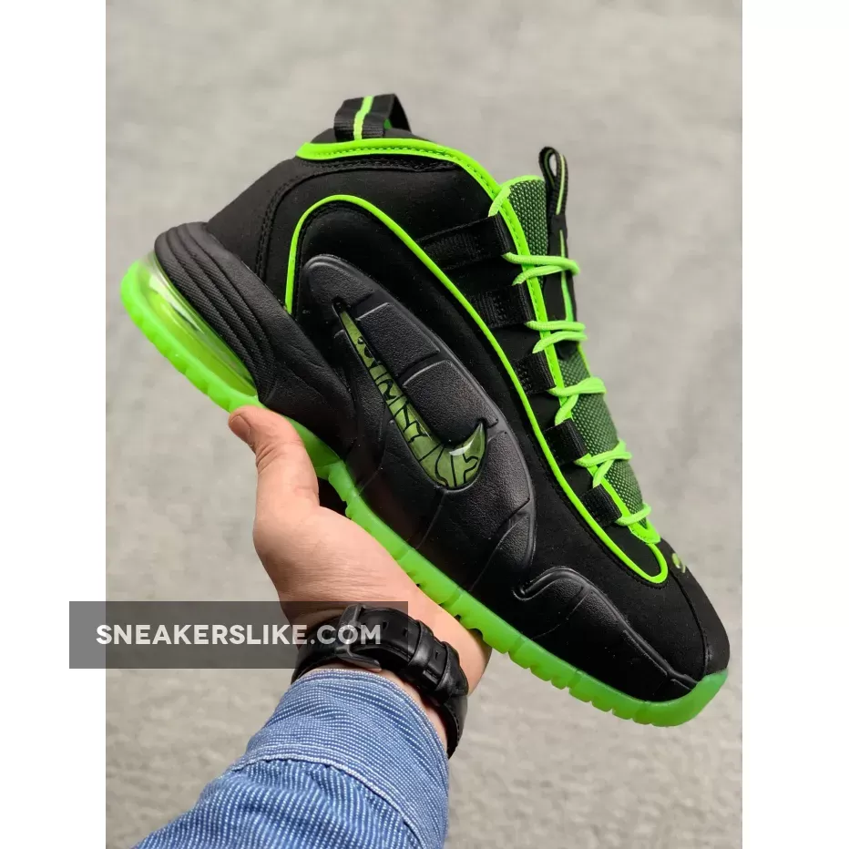 Nike Air Max Penny 1 Black/ Electric Green 438793-033 Brand New