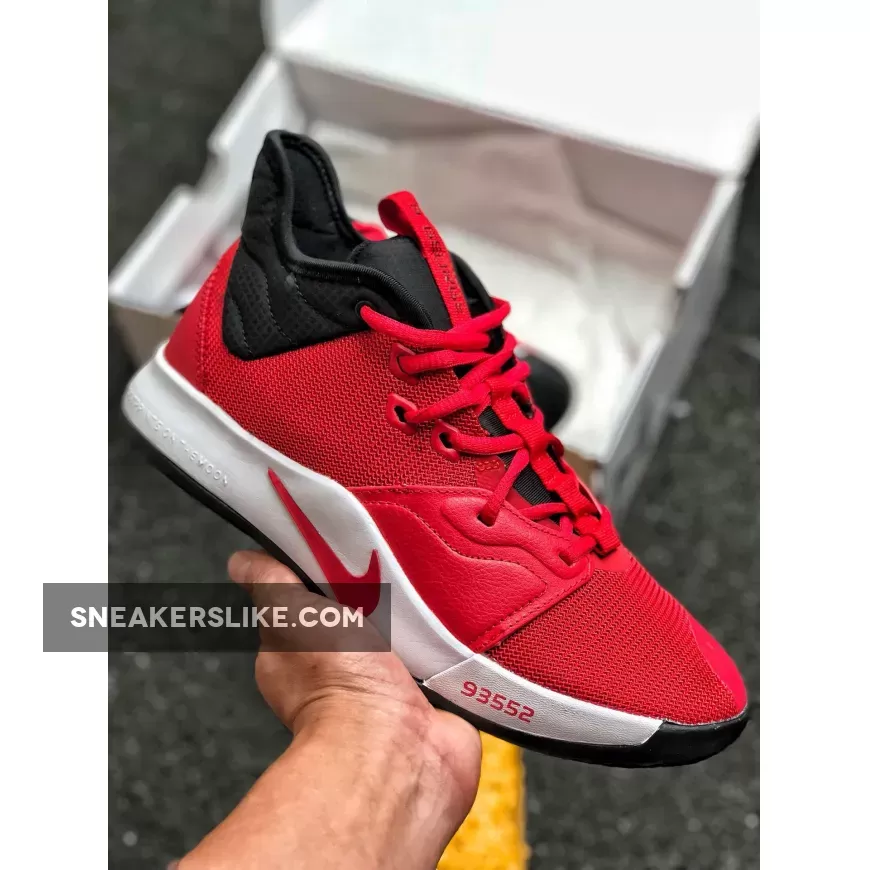 Nike PG 3 University Red White / pg 3 red