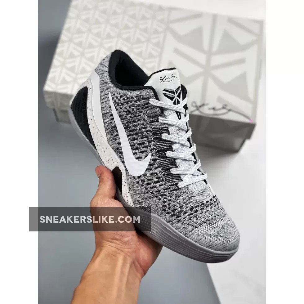 Nike Kobe 9 Elite Low 'Beethoven' White/Black-Wolf Grey / kobe 9 beethovens