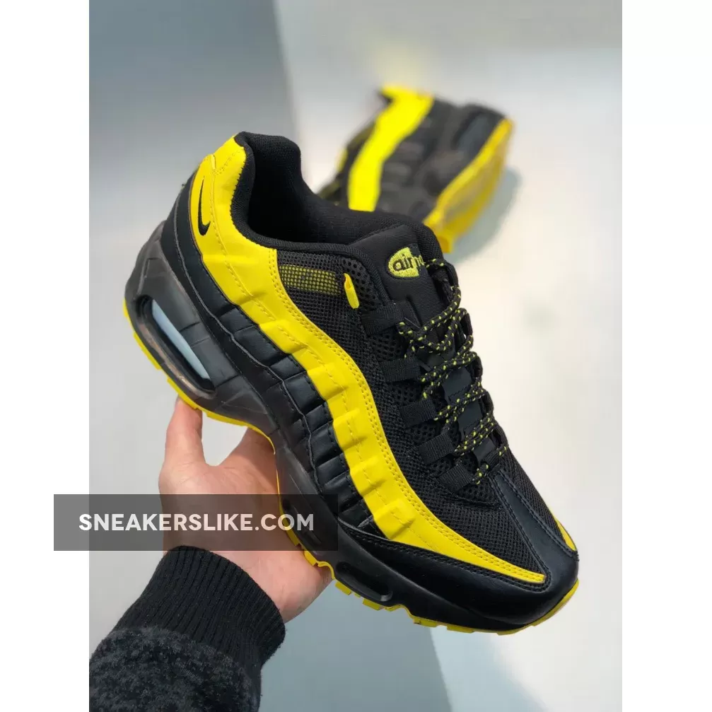 Nike Air Max 95 'Frequency Pack' Black/Tour Yellow-White air max 95 tour yellow