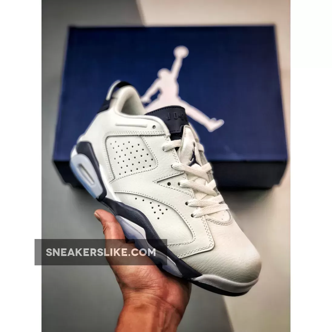 Air Jordan 6 Low White/Midnight Navy 1680452566 Online