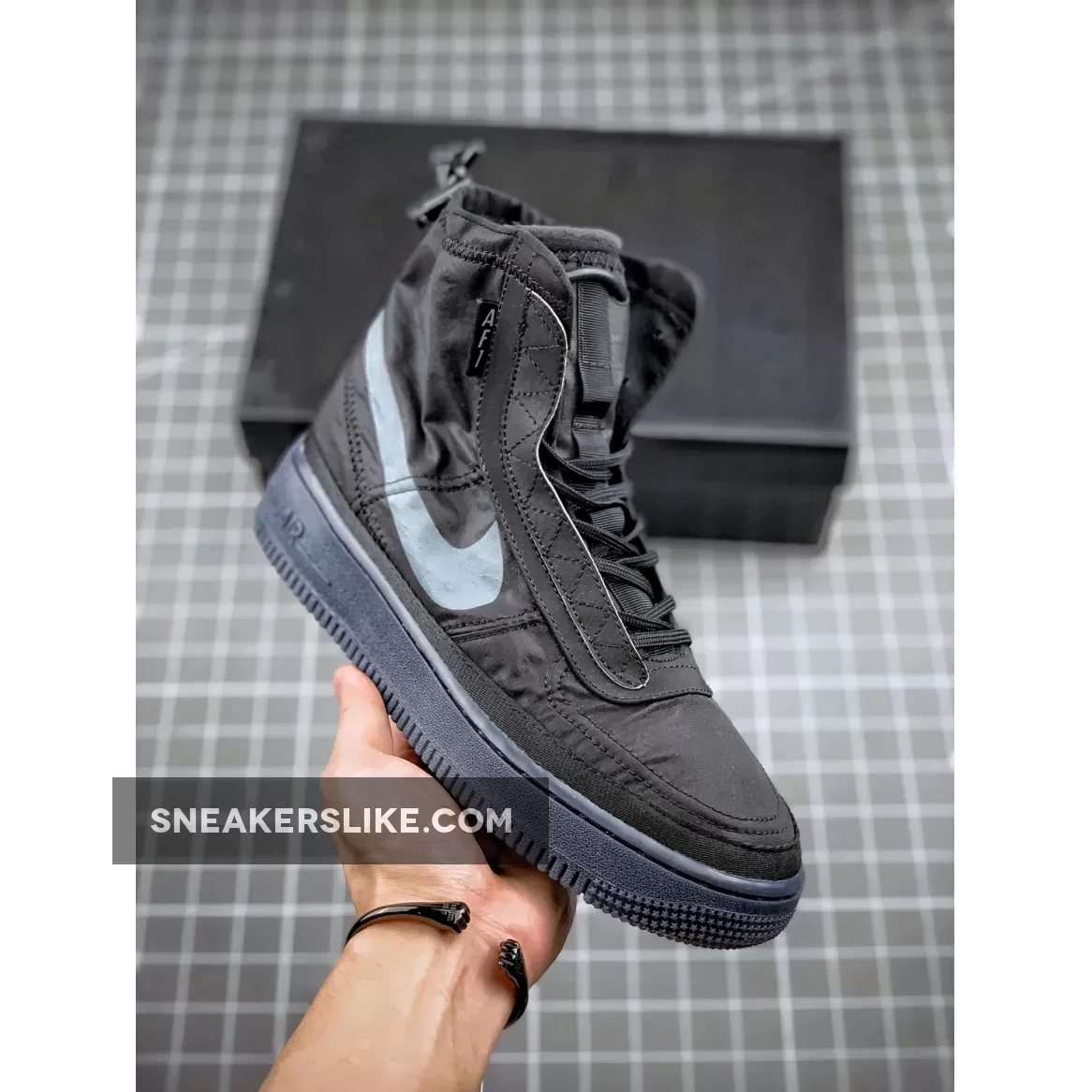 Nike Air Force 1 Shell WMNS 'Black' / bq6096