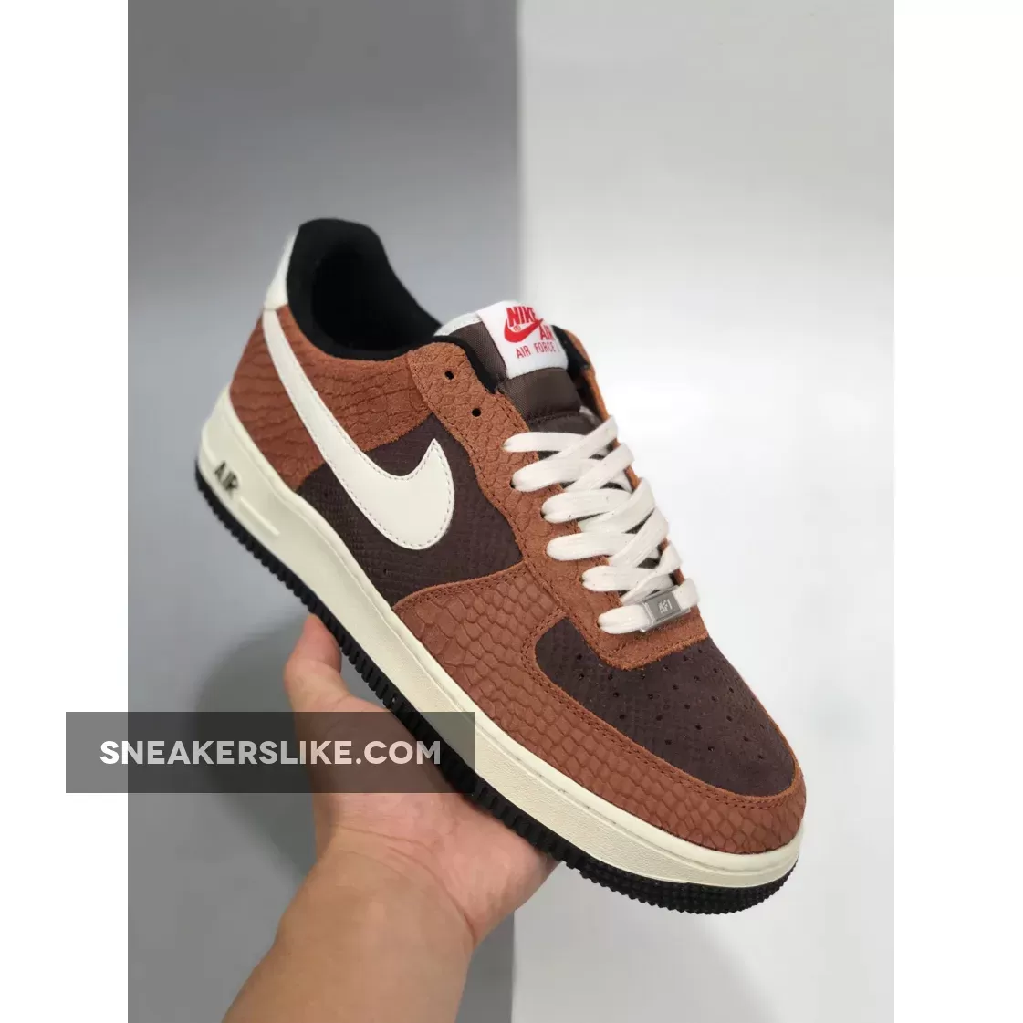 Nike Air Force 1 Snakeskin Brown CV5567-200 For Sale