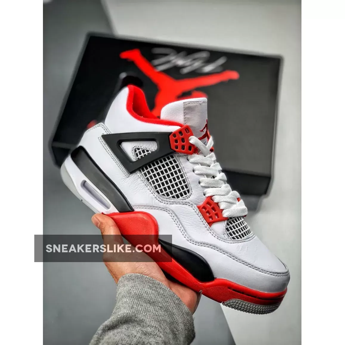 Air Jordan 4 IV Retro 'Fire Red' White/Varsity Red-Black fire red 4s goat