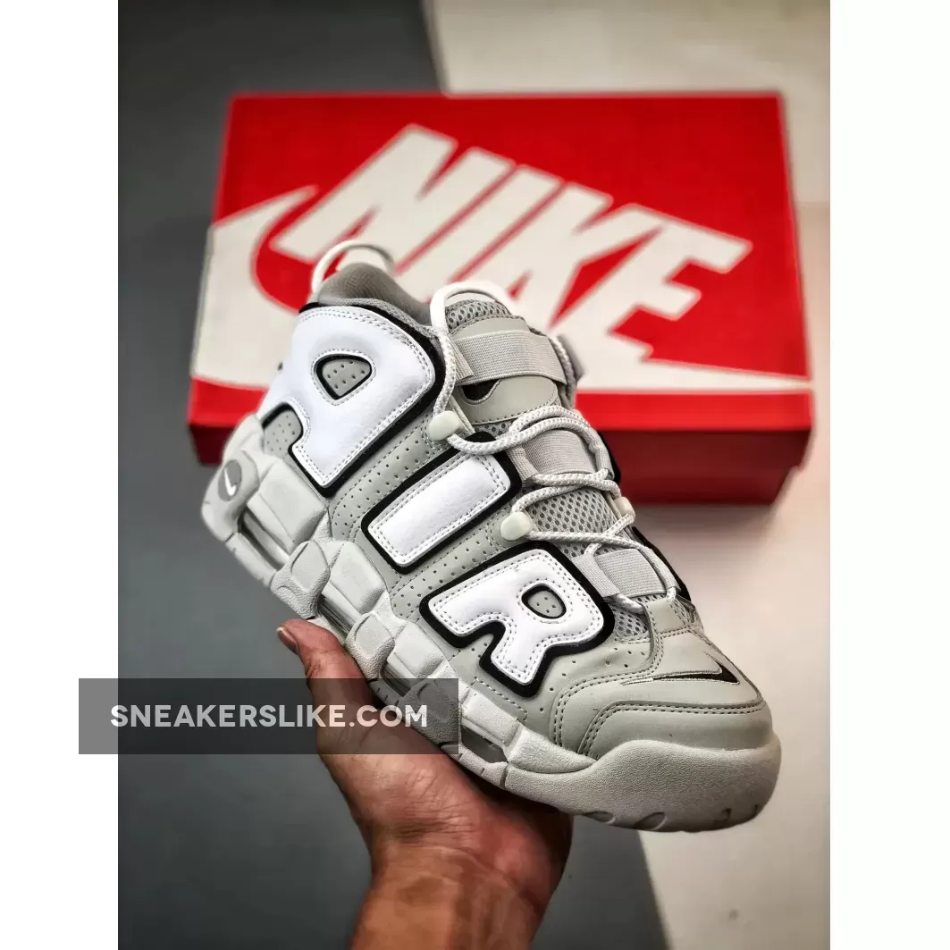 Nike Air More Uptempo Photon Dust/Metallic Silver-White-Black