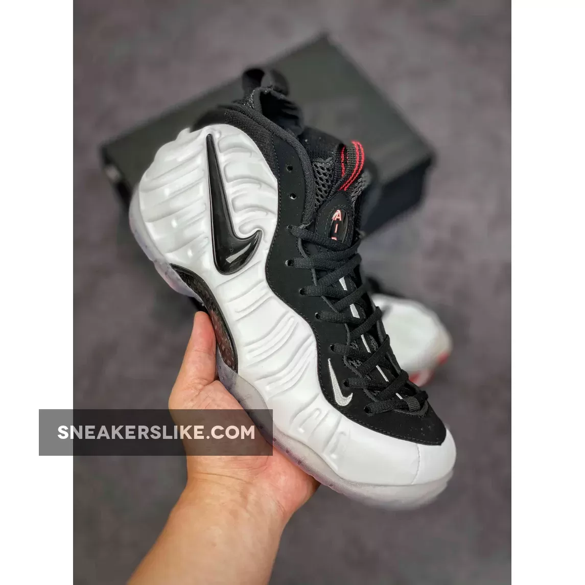 Nike Air Foamposite Pro 'He Got Game' White Black / he got game foamposite