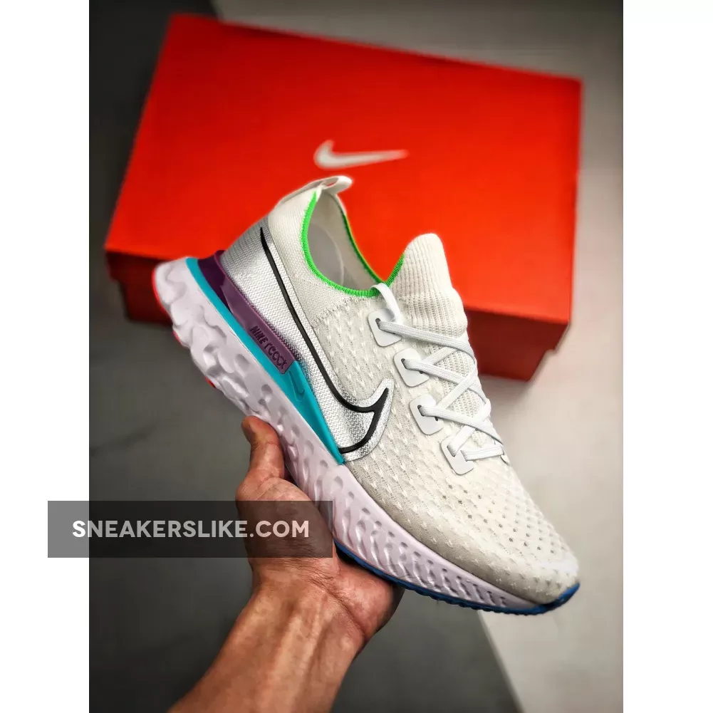 Nike React Infinity Run White/Silver-Green-Volt CD4371-102 Online