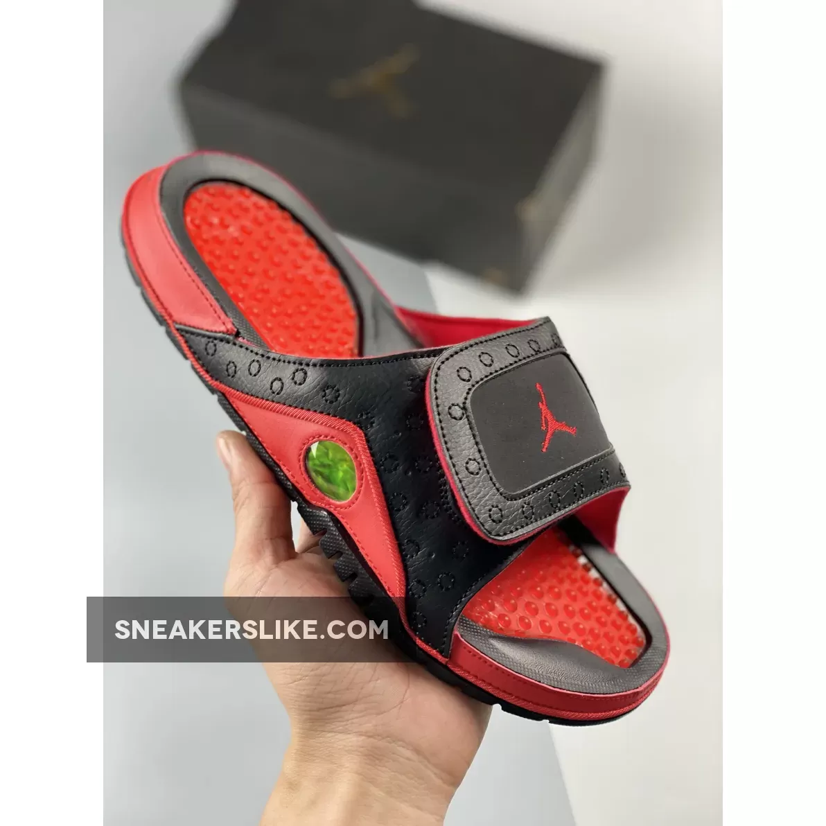 Online Jordan Hydro 13 Slide 'Bred' Black Red 684915-001