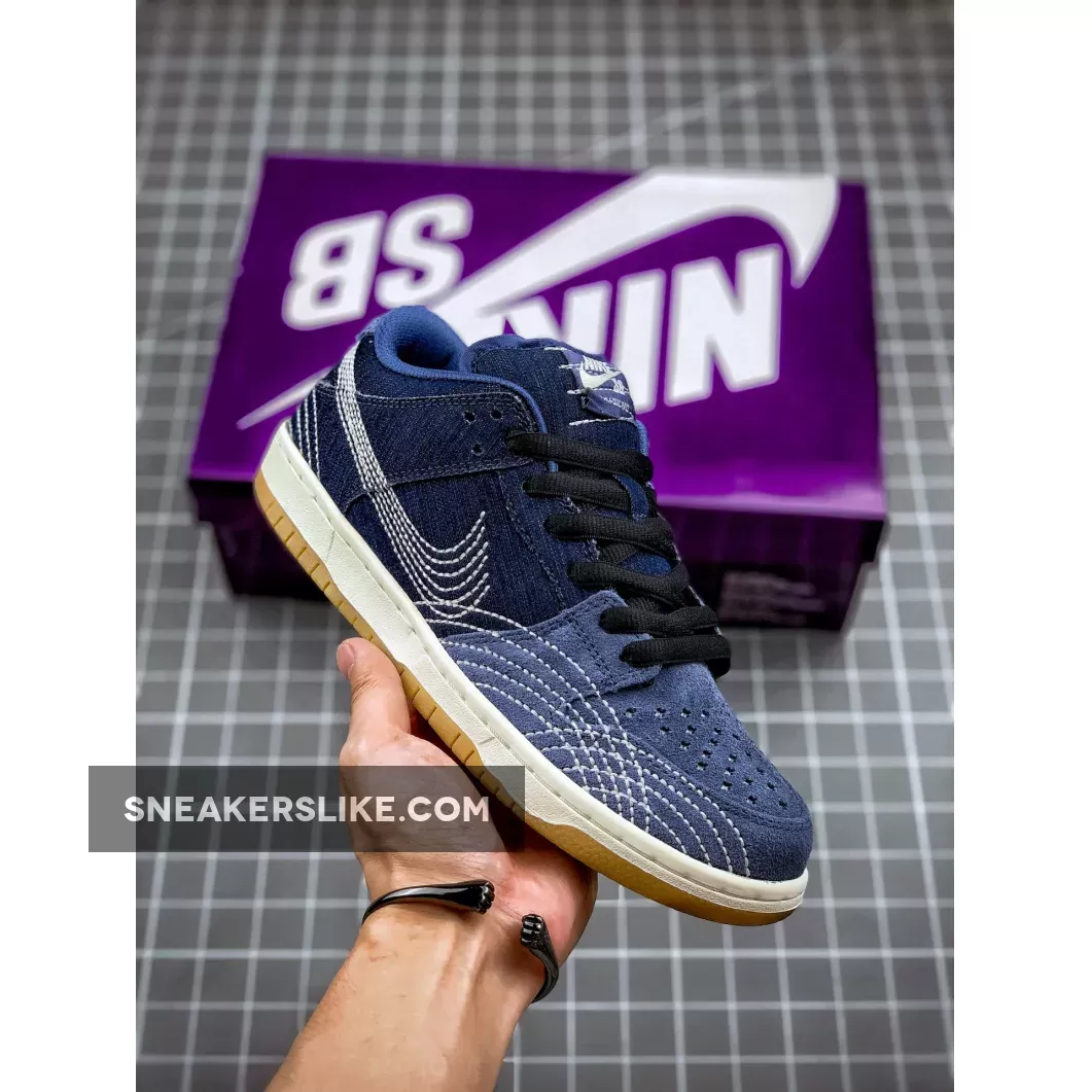 Nike SB Dunk Low Denim CV0316-400 Nike Sashiko