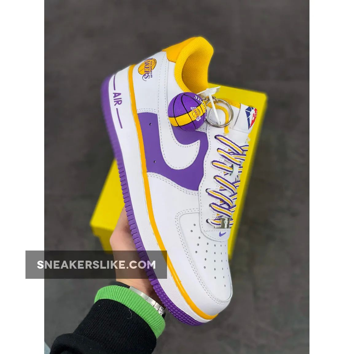 NBA X Nike Air Force 1 Low ‘Lakers’ White Purple Yellow Restock