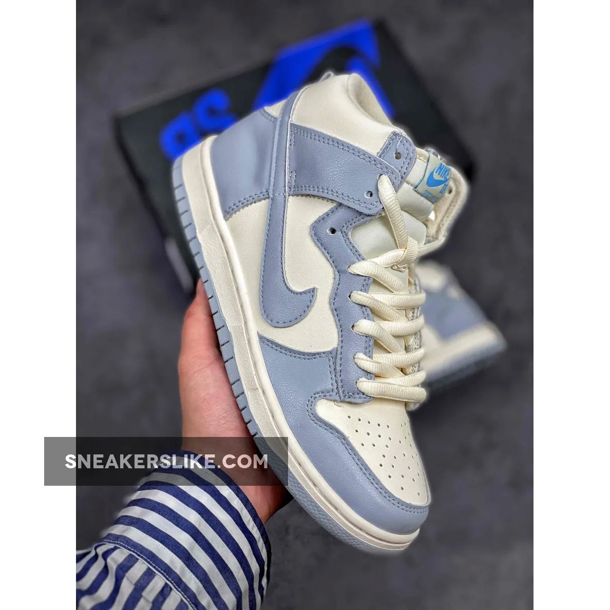 Nike Dunk High Sail/Football Grey-Pale Ivory Online