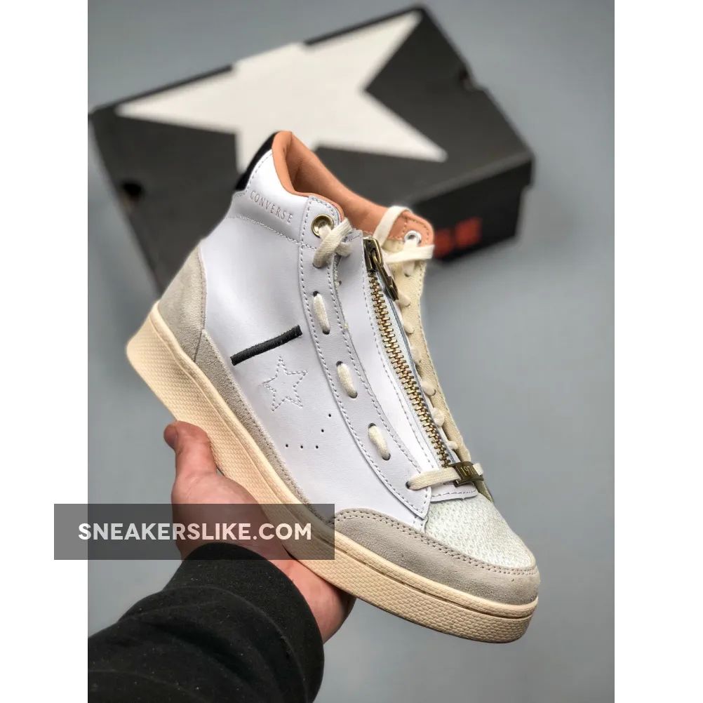 Ibn Jasper X Converse Pro Leather White Grey Online