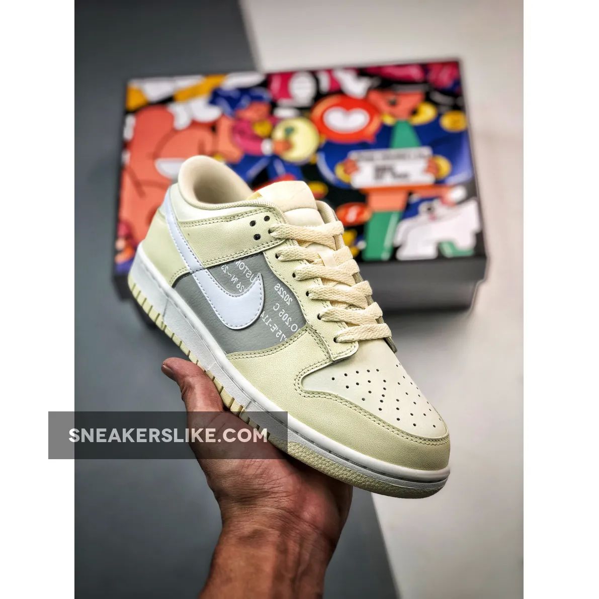 Custom Nike Dunk Low Coconut Milk Grey Online