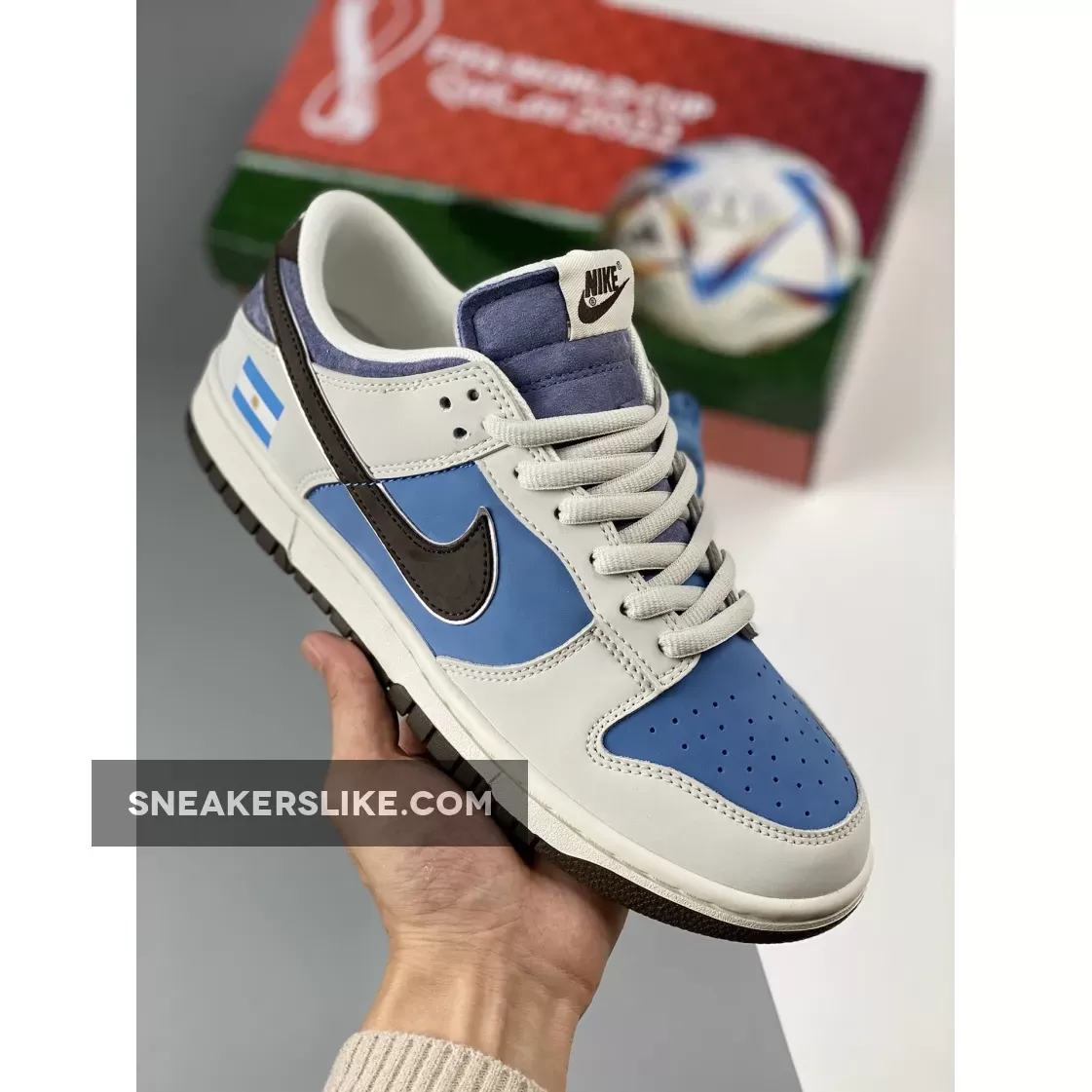 Custom Nike Dunk Low ‘Argentina’ White Blue 1671537974 New Releases