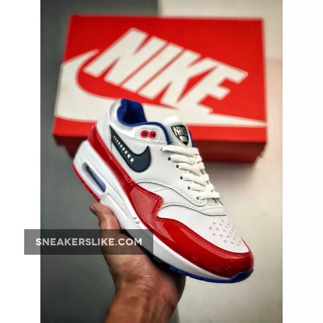 Nike Air Max 1 86 OG Golf 'Ryder's Cup USA' White/Obsidian-Challenge Red Max Cup