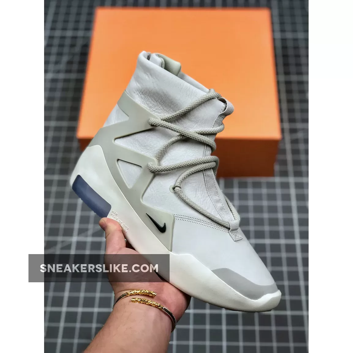 Nike Air Fear Of God 1 'Light Bone' AR4237-002 Brand New