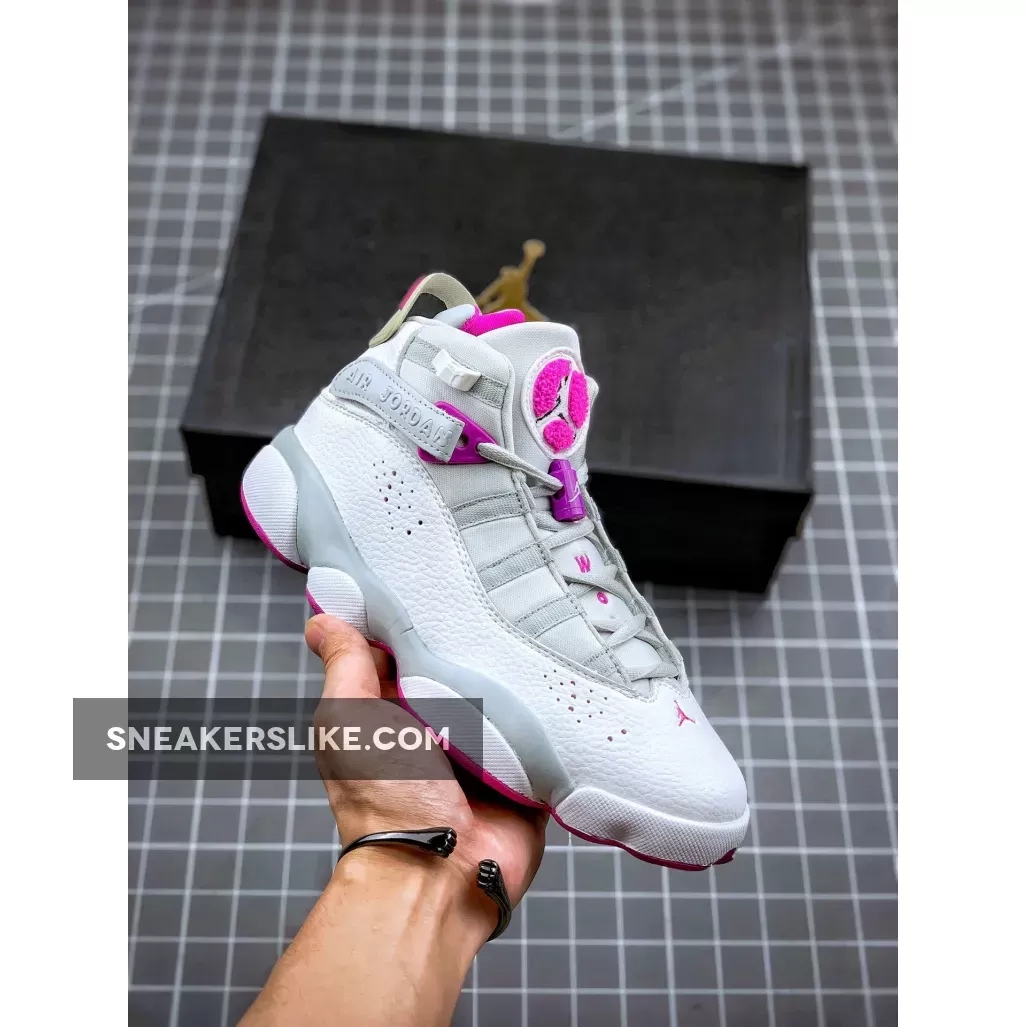 Jordan 6 Rings Pure Platinum/Fuchsia Blast Jordan 6 Platinum