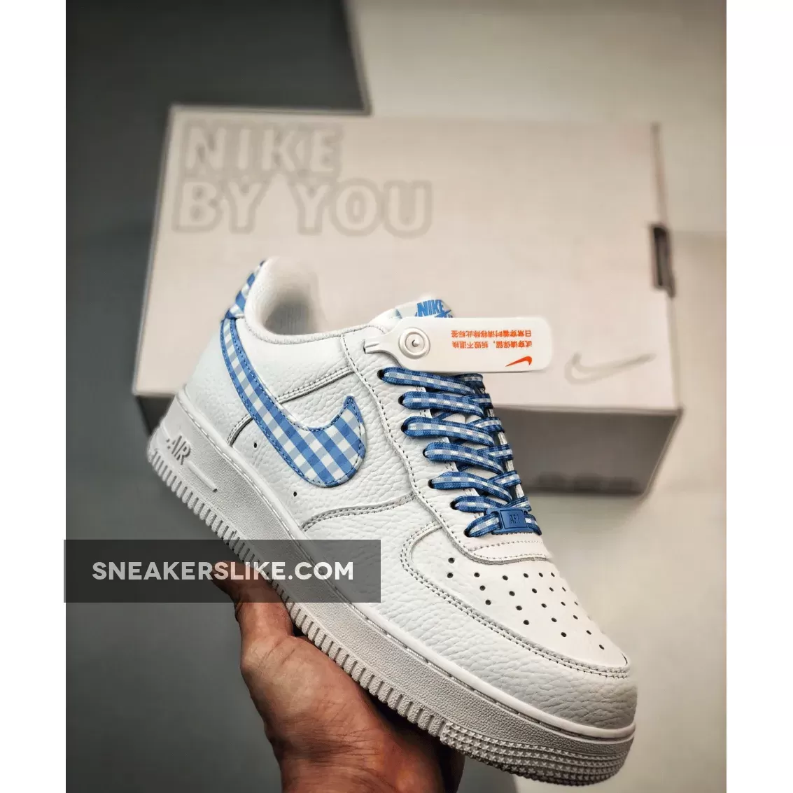 Nike Air Force 1 Low 'Blue Gingham' White/University Blue DZ2784-100 Online