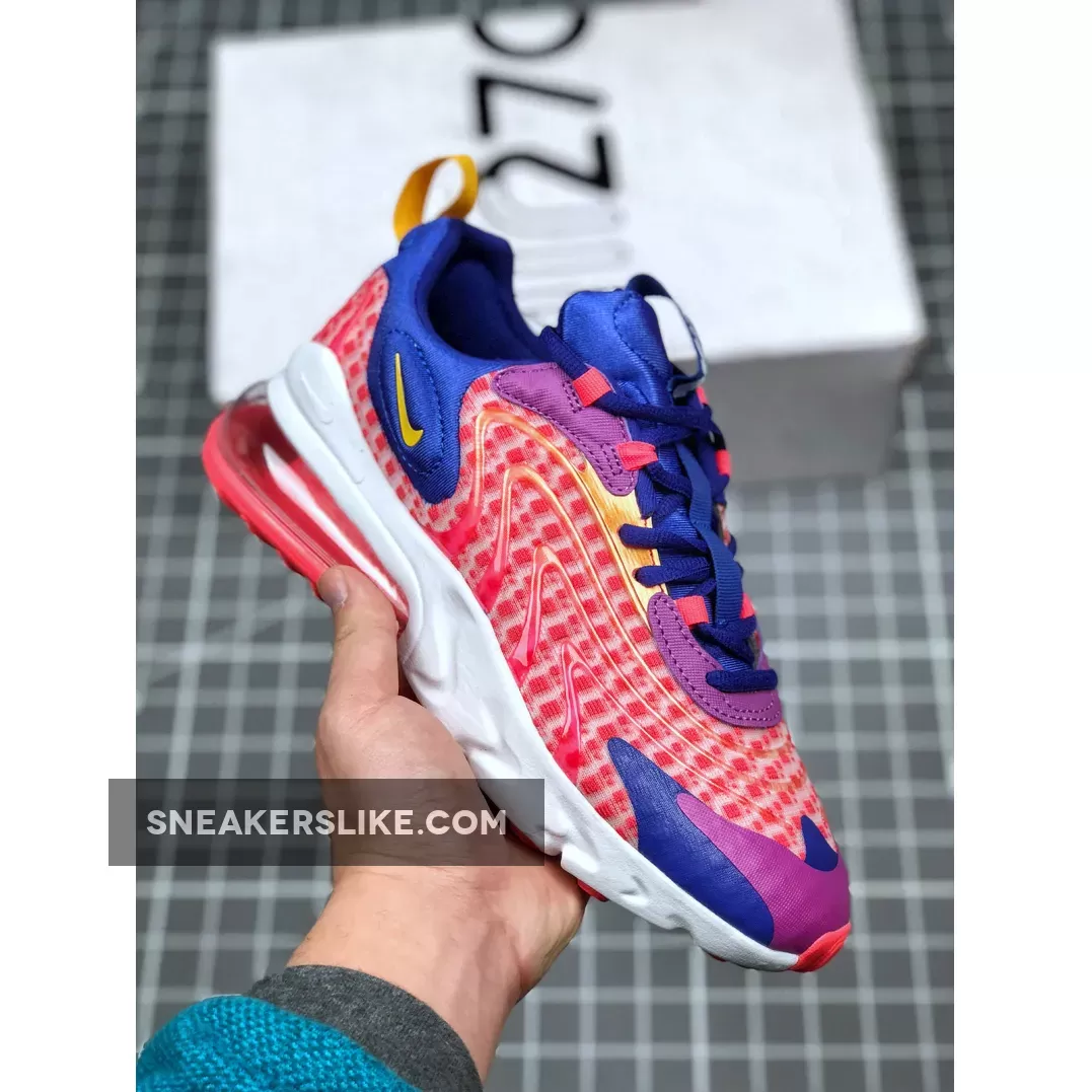 Nike Air Max 270 React Eng Laser Crimson #air max 270 react laser red