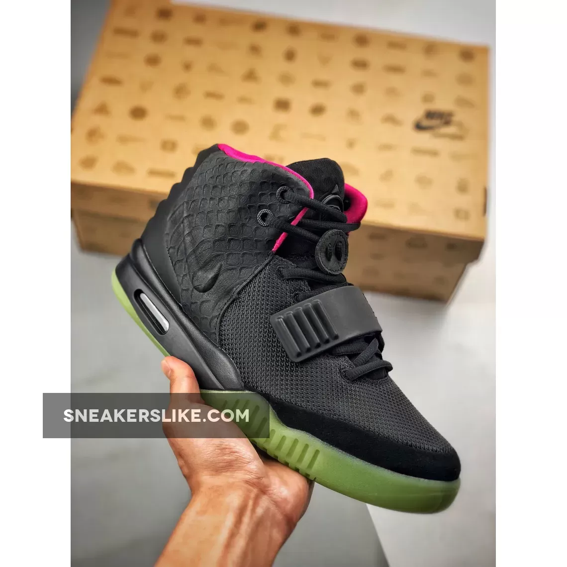 Nike Air Yeezy 2 NRG Black/Solar Red 508214-006 / nike yeezy nrg