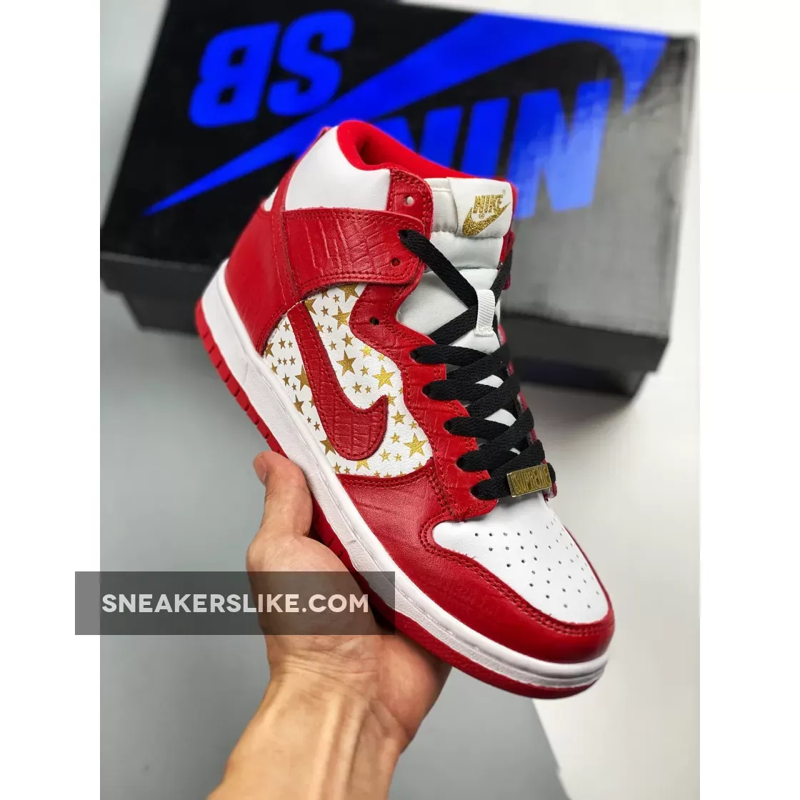 Supreme X Dunk High Pro Sb 'Red' WHITE/VARSITY supreme dunk high red