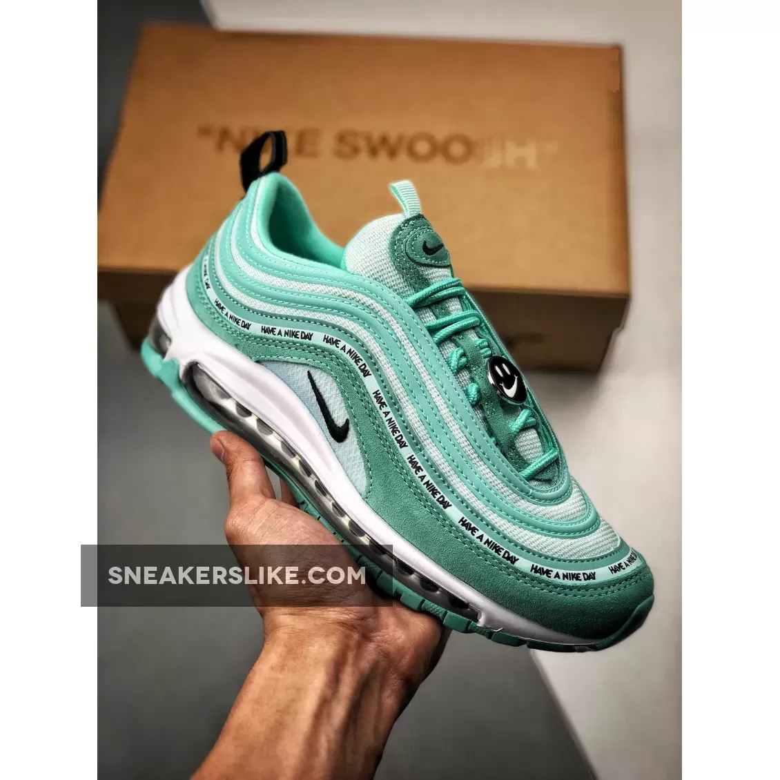 Nike Air Max 97 'Have A Nike Day' GS Teal 923288-300 - air max 97 tropical twist