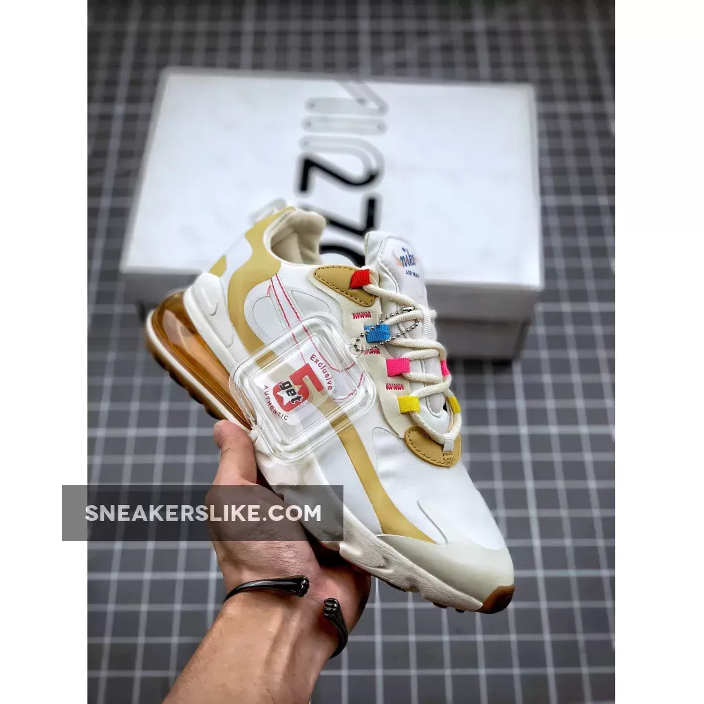 Nike Air Max 270 React 'Pale Ivory' CQ0208-101 Outlet