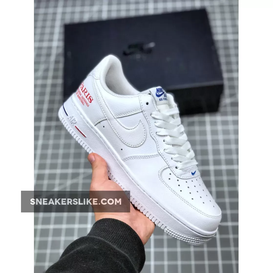 Nike Air Force 1 Low 'NBA Paris' White/University Red CW2367-100 New Releases