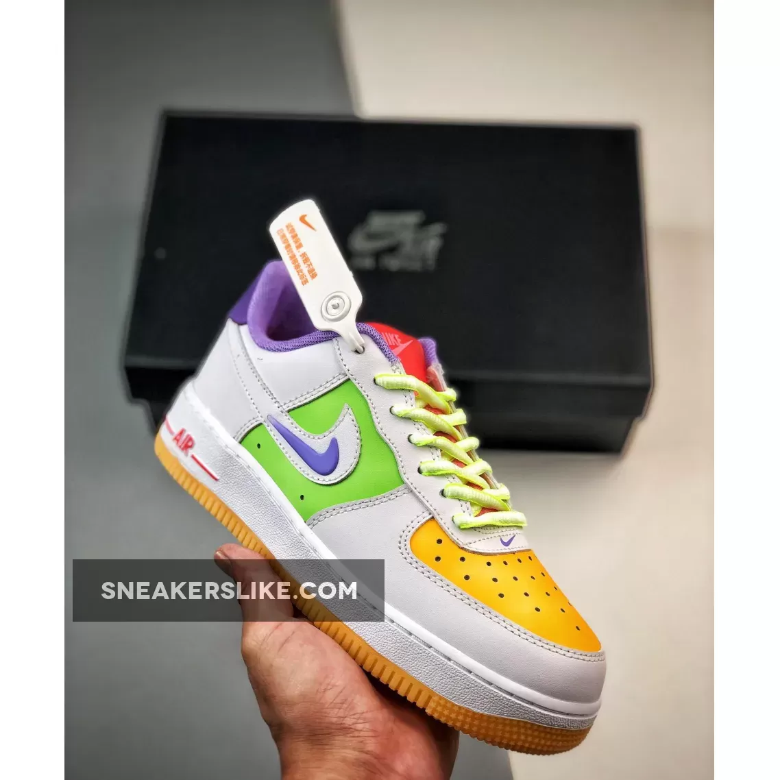 Nike Air Force 1 Low GS White Multi FD1036-100 New Releases