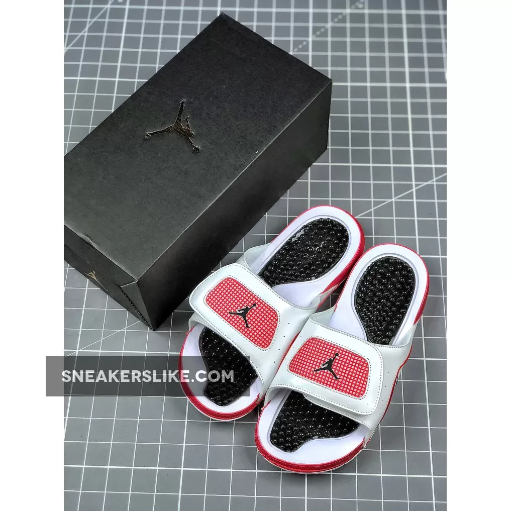 Air Jordan Hydro 13 White Black Red For Sale