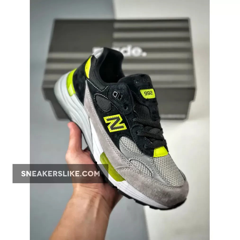 Online New Balance 992 Black Grey Volt M992TQ