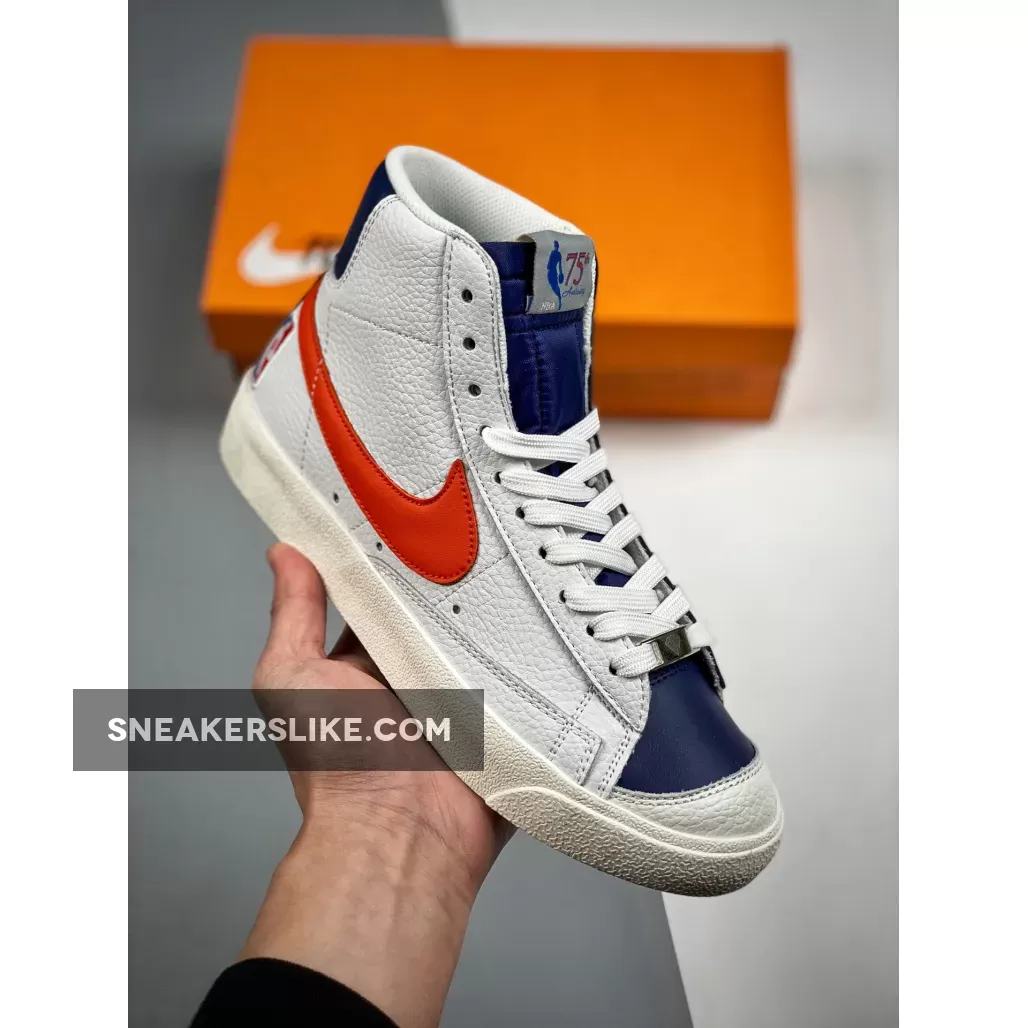 NBA x Nike Blazer Mid 77 EMB Knicks DD8025-100 / nike blazer mid 77 nba