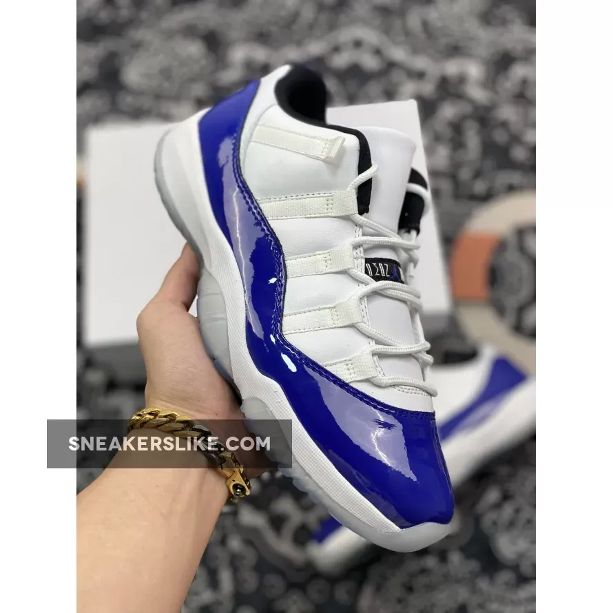 Air Jordan 11 Low White/Black-Concord AH7860–100 To Buy