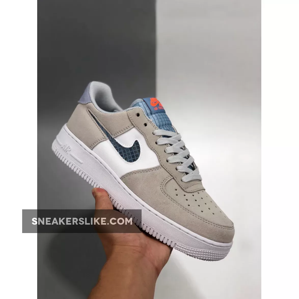 Nike Air Force 1 Low Pure Platinum/Indigo Fog-White-Hyper Crimson CK4383-001 Restock