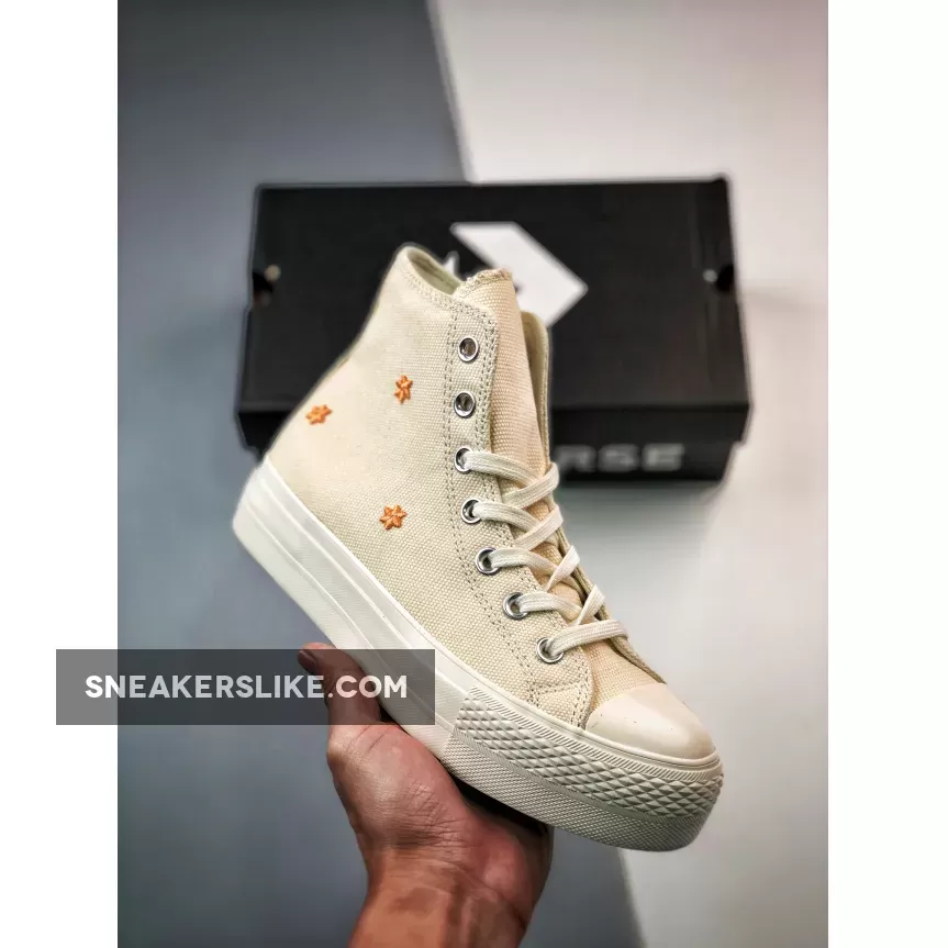 Converse Chuck Taylor Lift High Ivory Peach A05972C New Releases