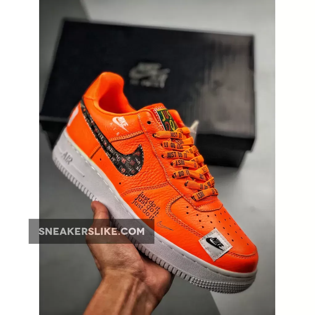 Nike Air Force 1 '07 PRM 'Just Do It' Total Orange AR7719-800 #air force 1 just do it orange