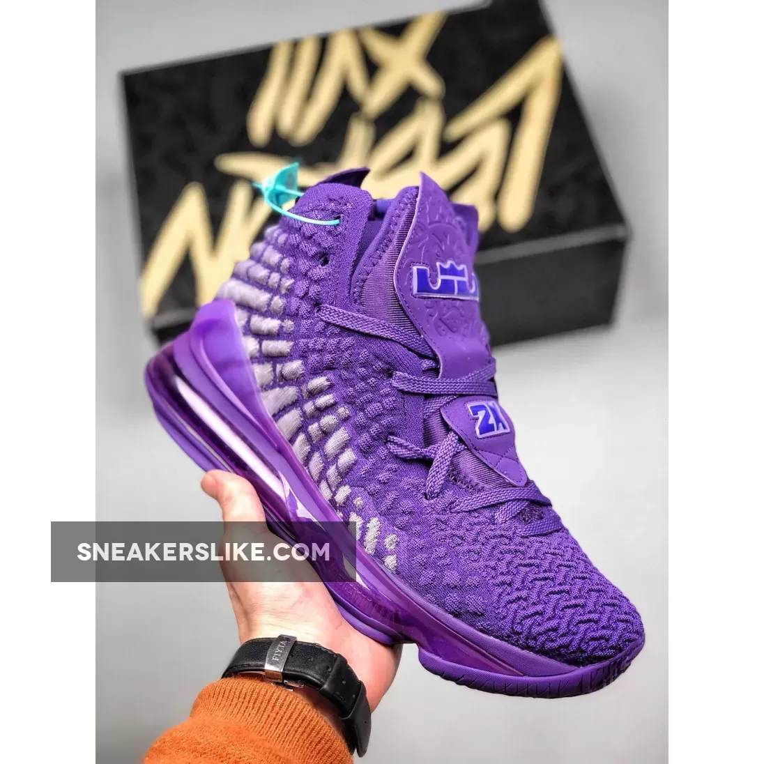 Nike LeBron 17 'Bron 2K' Purple BQ3177-500 purple lebron 17