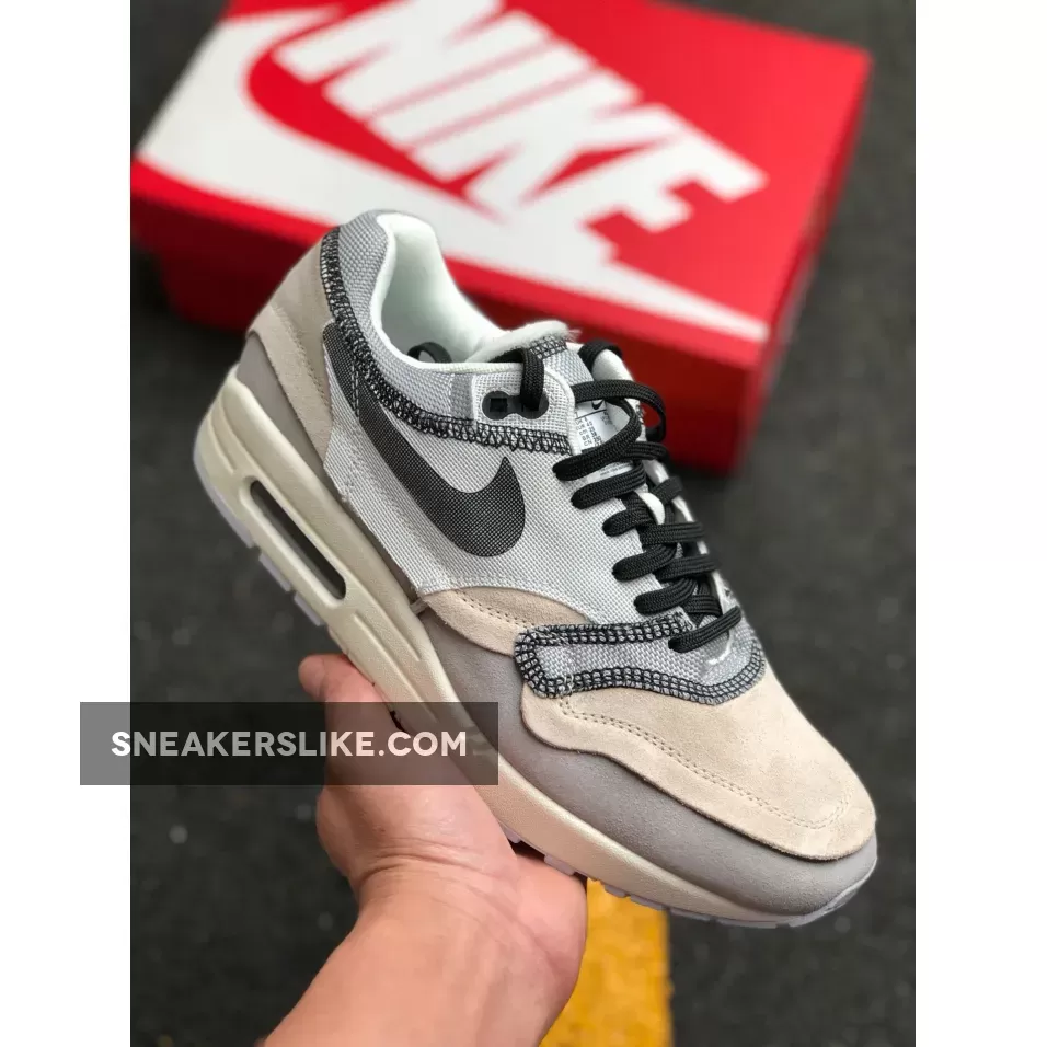 Nike Air Max 1 'Inside Out' Light Grey/Beige-White Brand New