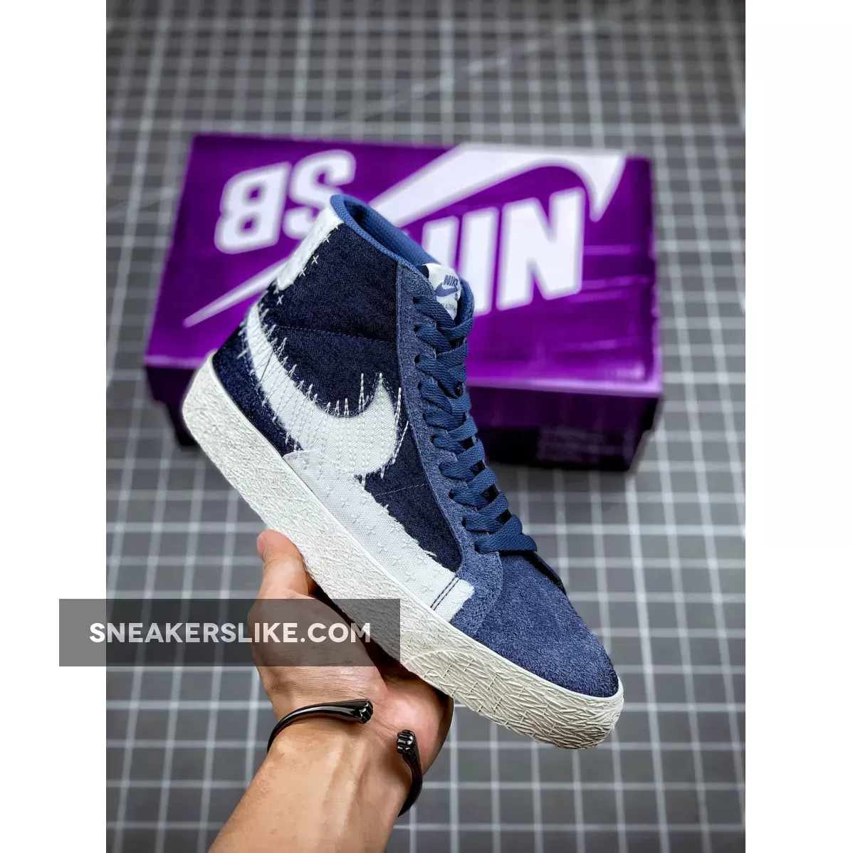 Nike SB Blazer Mid Premium 'Sashiko' Mystic Navy/Sail-Sail-Gum Light Brown CT0715-400 To Buy