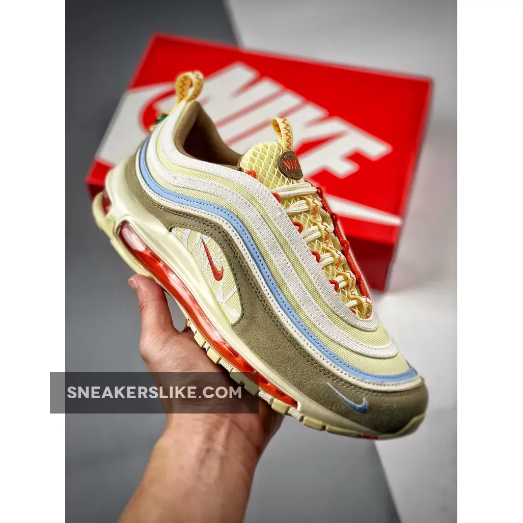 Nike Air Max 97 Alabaster Ivory Olive DX6037-781 For Sale