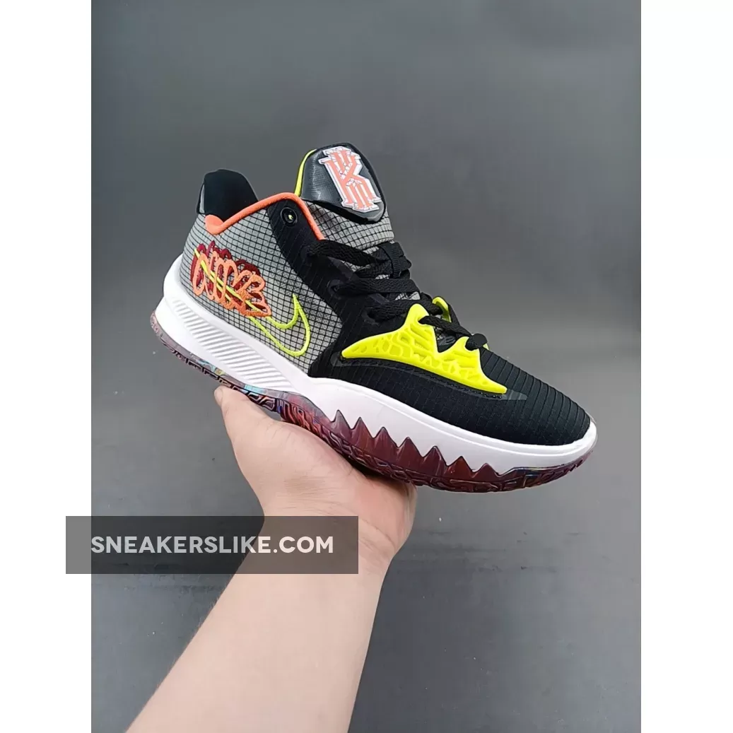 Nike Kyrie Low 4 Black Turf Orange - kyrie low 5 orange