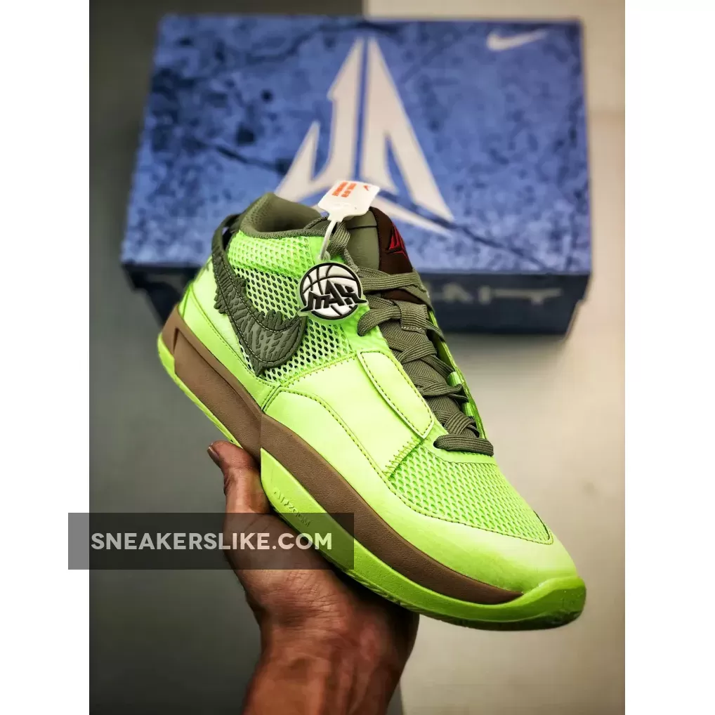 Nike Ja 1 'Zombie' Lime Blast/Oil Green | ja1 halloween