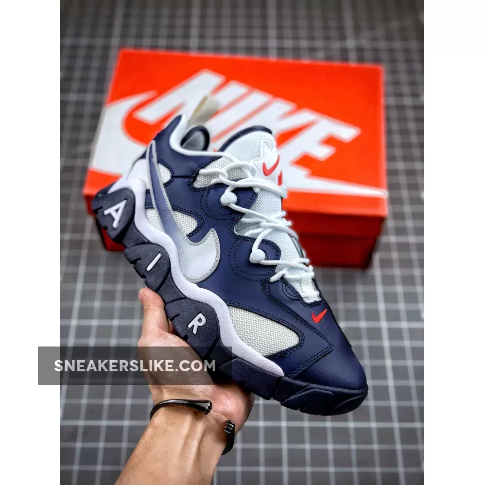 Nike Air Barrage Low 'USA' Midnight Navy/White - nike air barrage uptempo