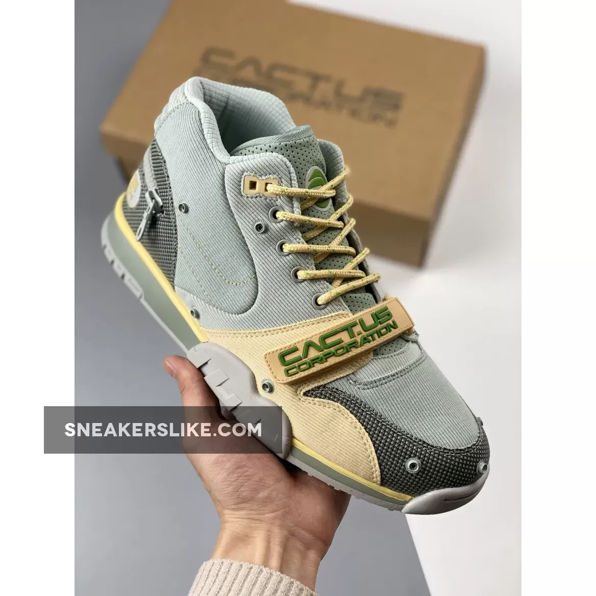 Travis Scott x Nike Air Trainer 1 SP Grey Haze DR7515-001 - ts air trainer 1 grey haze