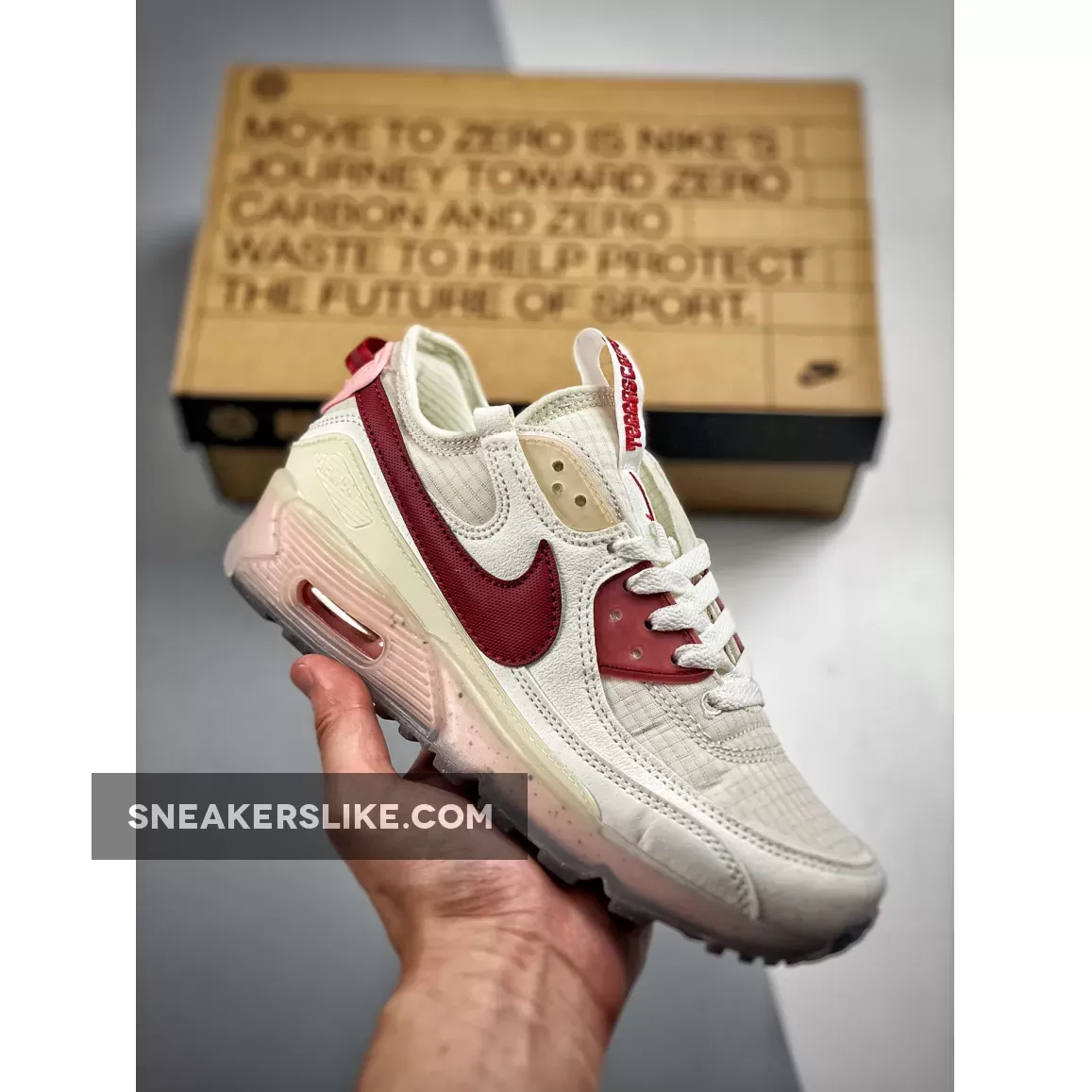 Nike Air Max 90 Terrascape White/Pomegranate-Pink Glaze DC9450-100 Nike Pomegranate