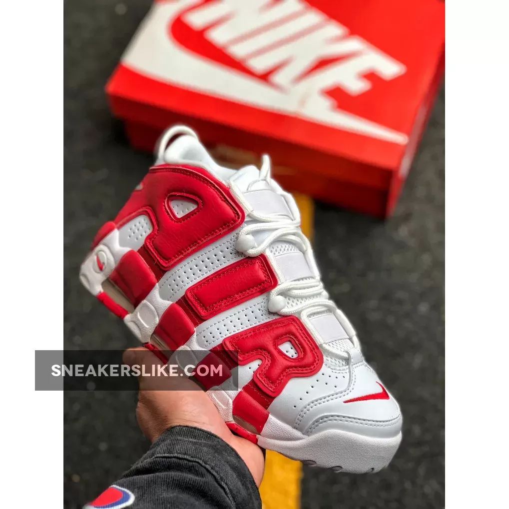 Nike Air More Uptempo White/Varsity Red / nike air more uptempo gs white varsity red