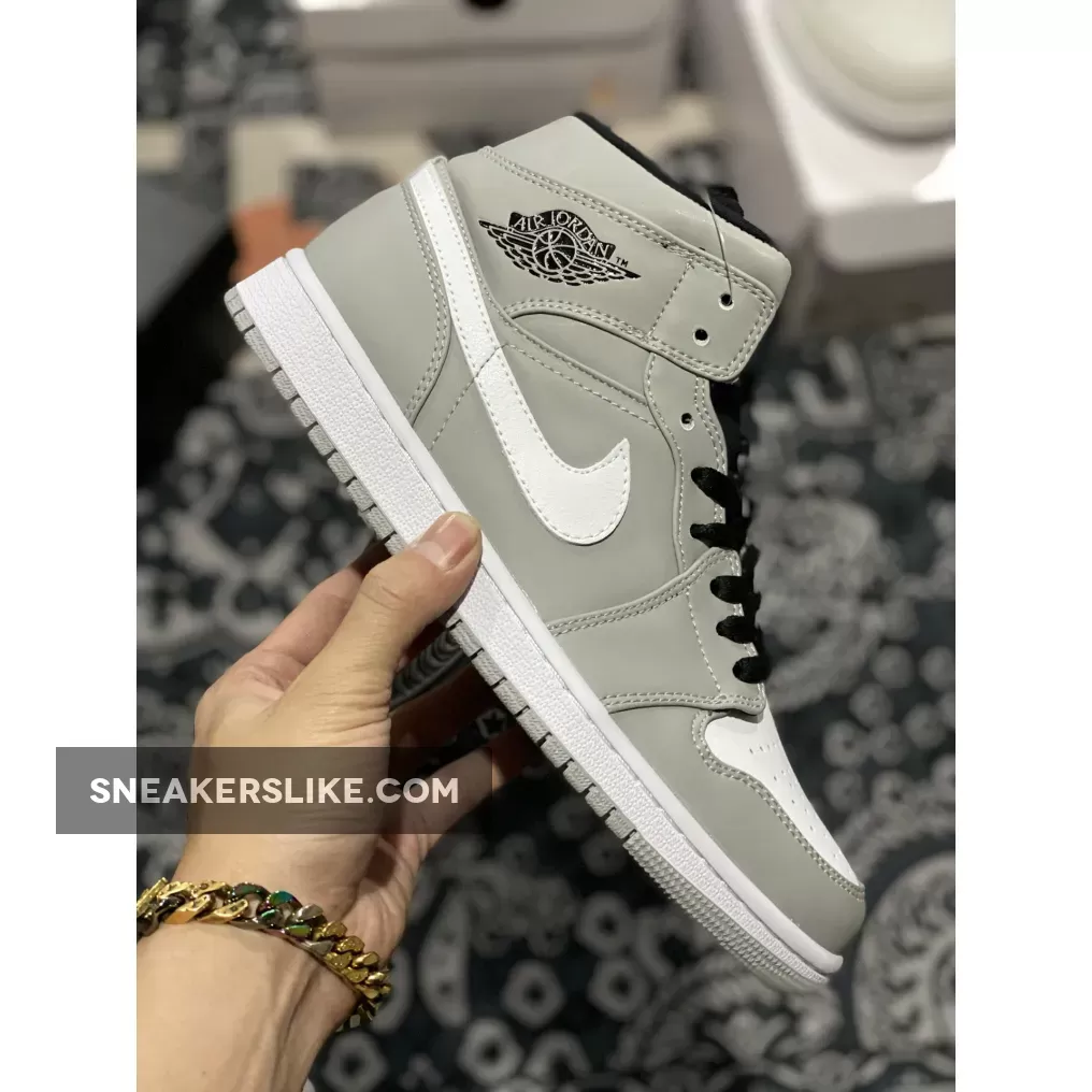 Jordan 1 Mid Grey 554724-046 Outlet