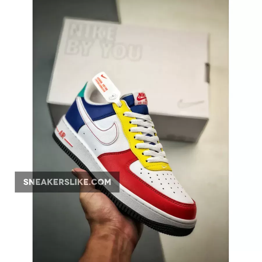 Nike Air Force 1 Low "Rubik’s Cube" White/Red-Blue